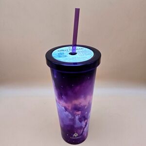 Manna Chilly Tumbler 24oz Stainless Steel Purple Colorful Galaxy 31856 New